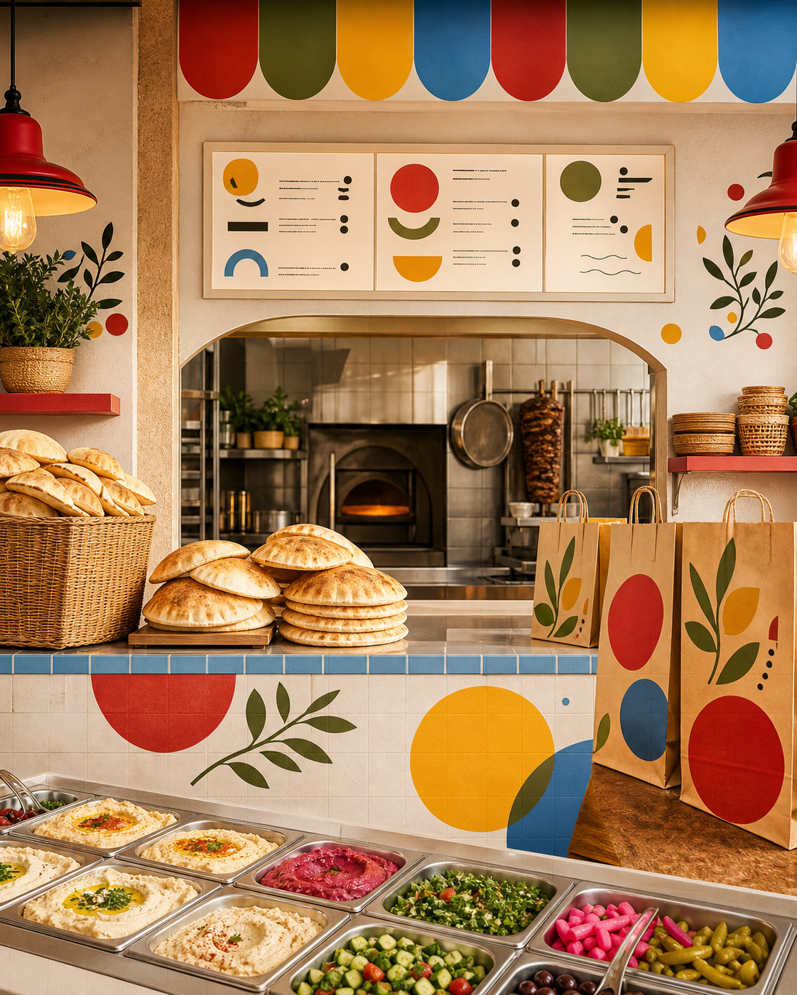 Colorful KasBar Bread franchise store concept